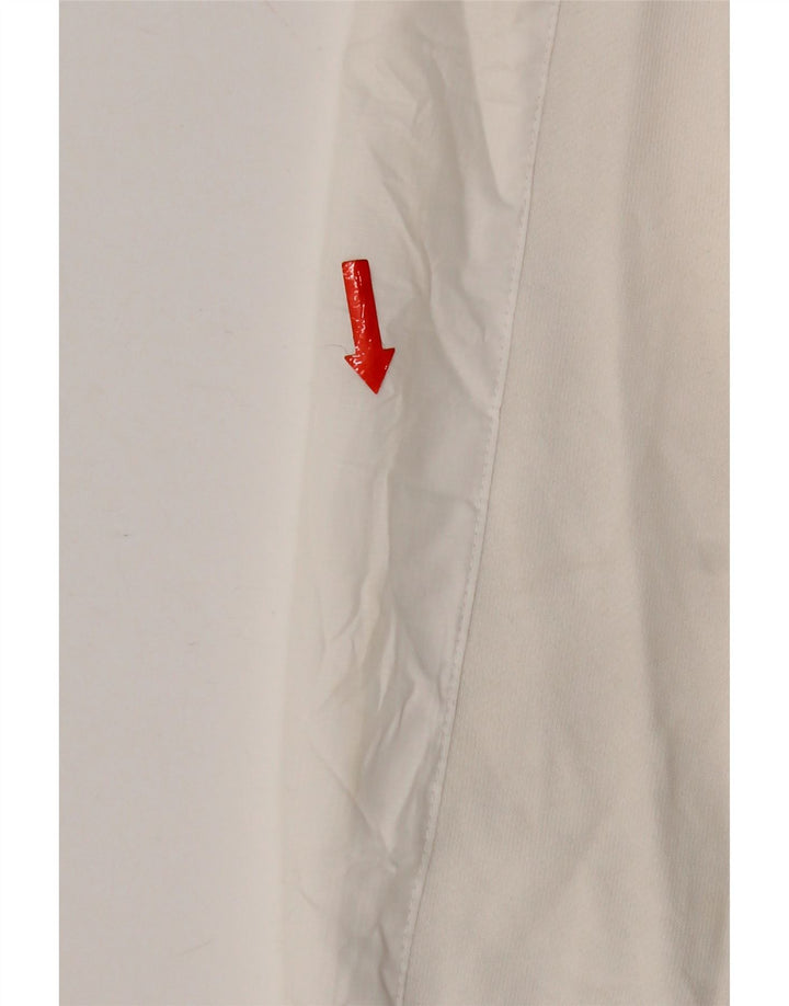 Zara Hombre Sudadera Con Capucha Y Cremallera Grande Algodón Blanco