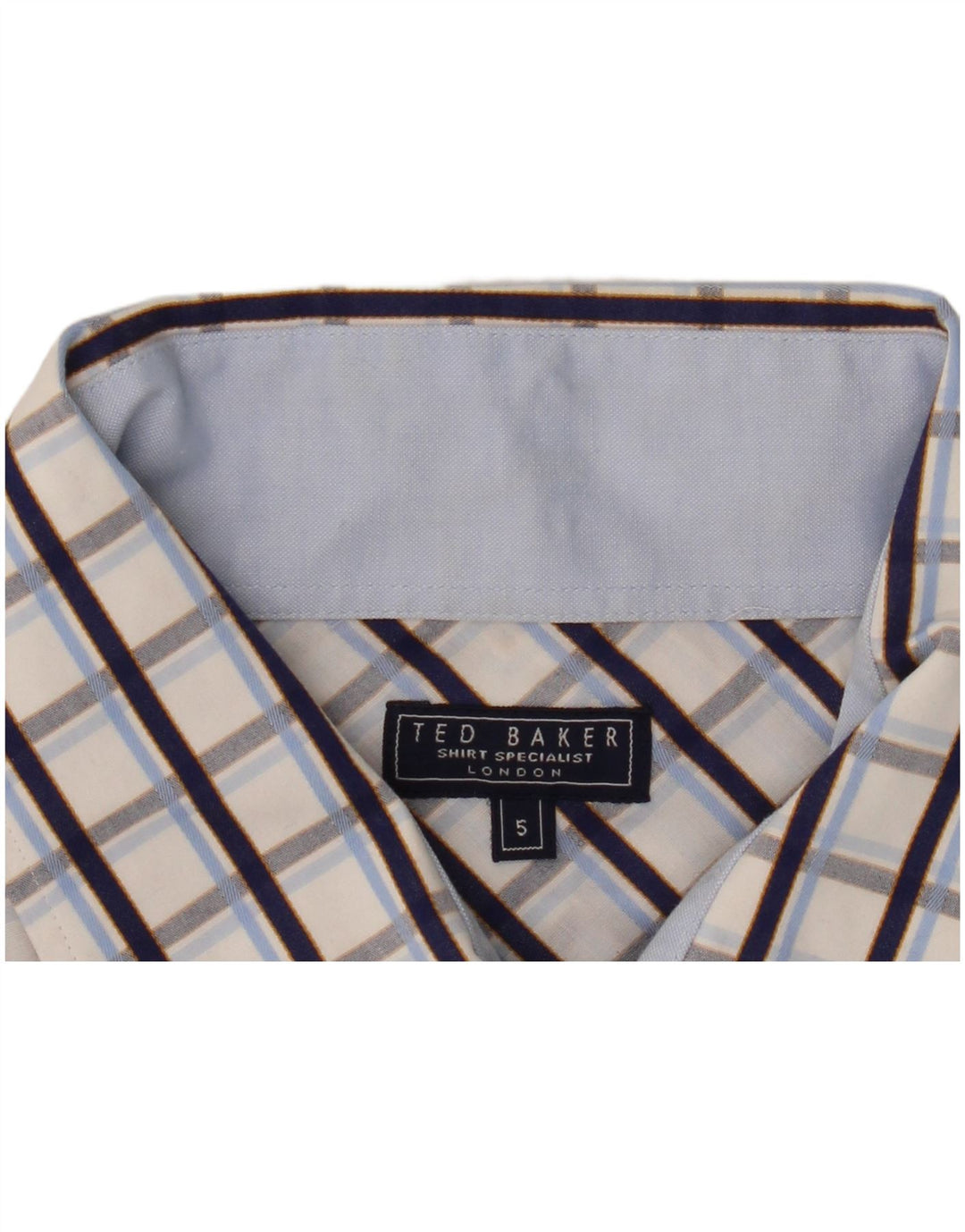 Ted Baker Camisa formal para hombre Talla 5 XL Cuadros azules