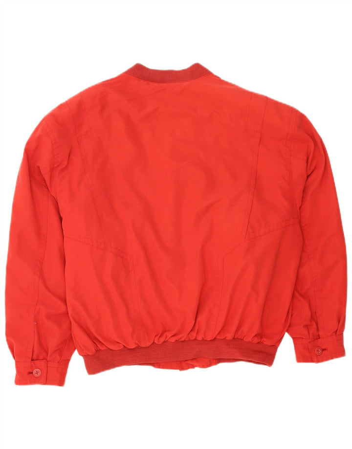 Vintage hombres bombardero chaqueta Reino Unido 40 grande rojo