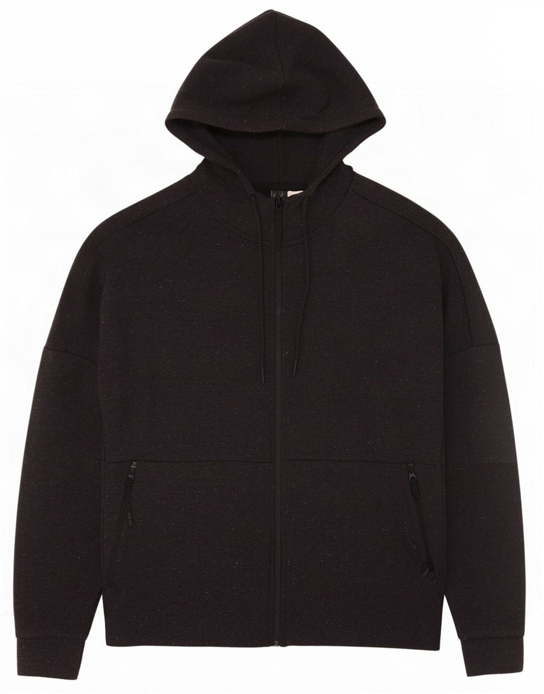 Adidas Hombre Zip Sudadera Con Capucha Suéter Medio Gris Moteado