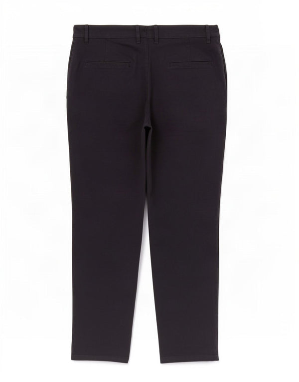 Zara Mujer Pantalón Chino Slim Medium W28 L28 Azul Marino Algodón