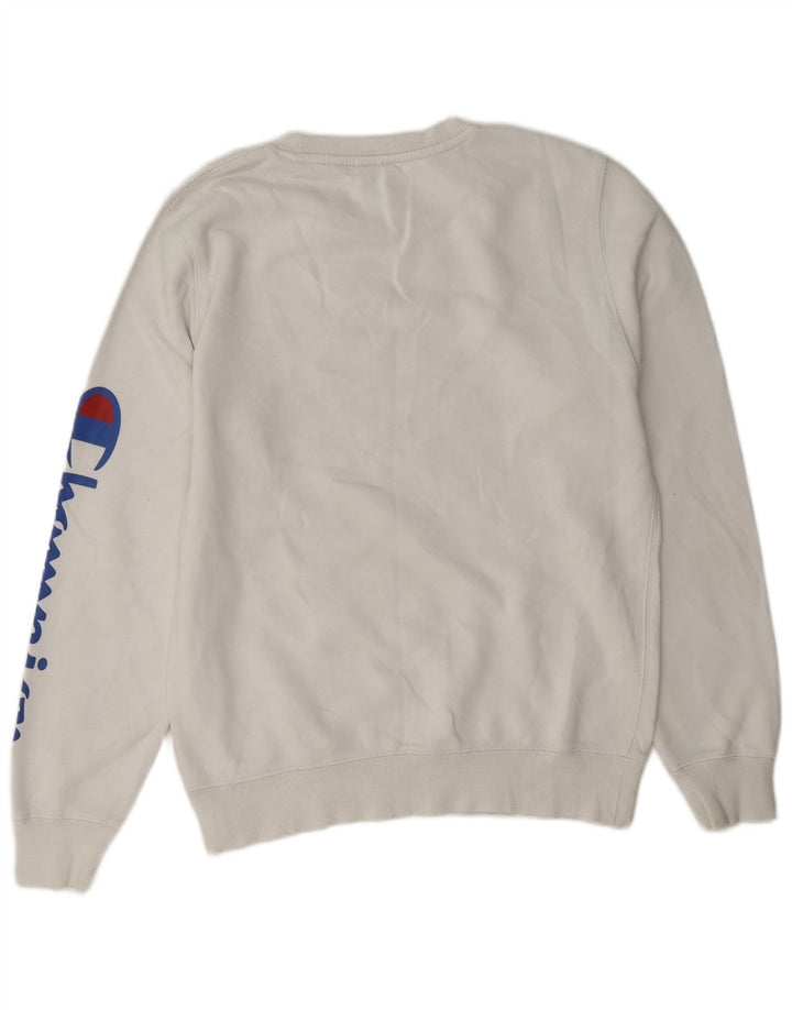 Champion Sudadera Gráfica para Hombre Jersey Pequeño De Algodón Blanco