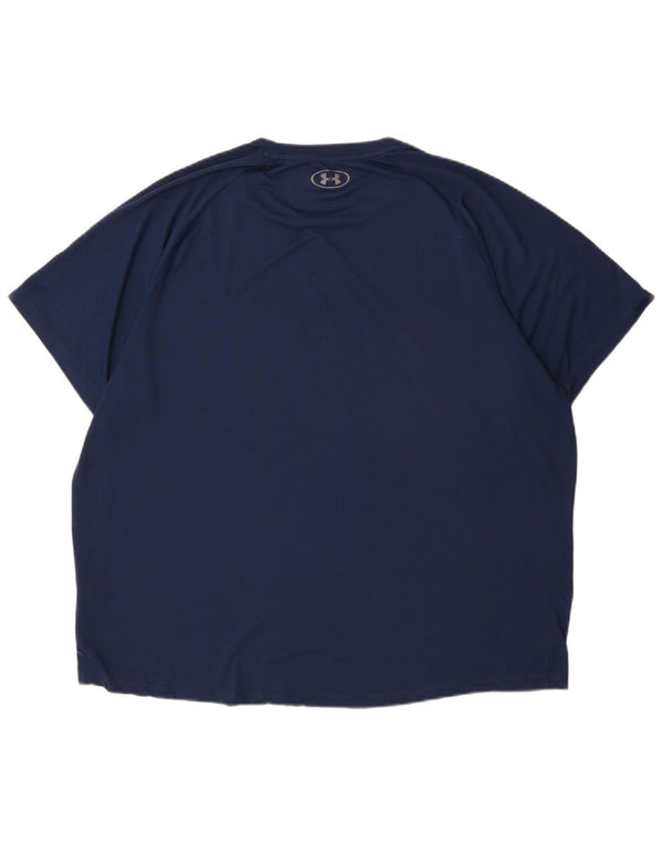 Camiseta Under Armour Hombre Top 2XL Azul Marino Poliéster