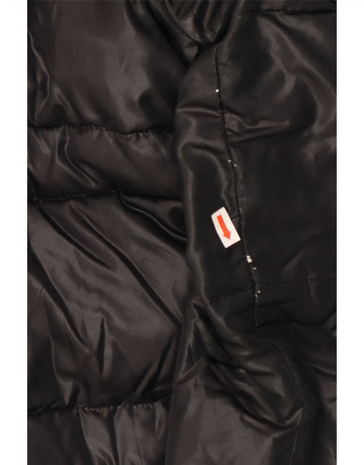 KAPPA Mens Padded Jacket UK 38 Medium Black Polyester Vintage Kappa and Second-Hand Kappa from Messina Hembry 