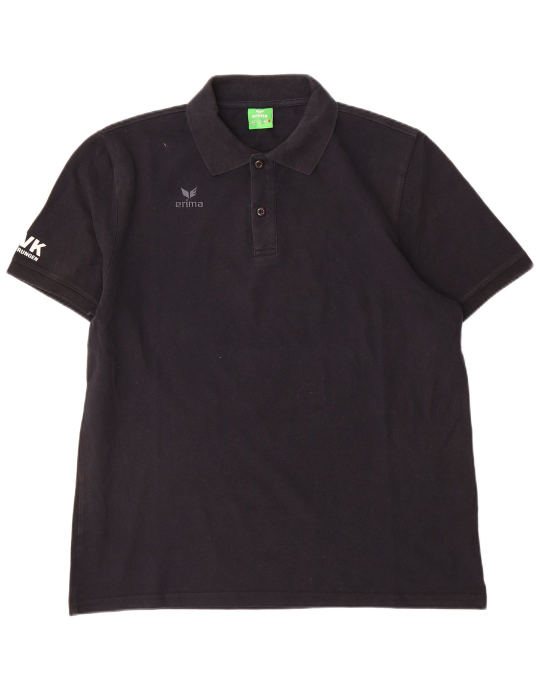 Erima Polo gráfico para hombre XL Algodón negro