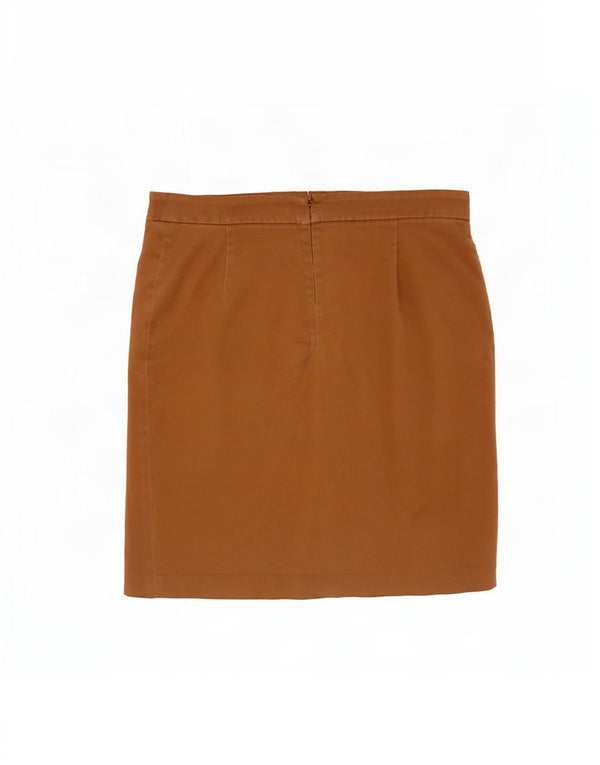 Laura Ashley Falda recta para mujer UK 46 Grande W36 Algodón beige