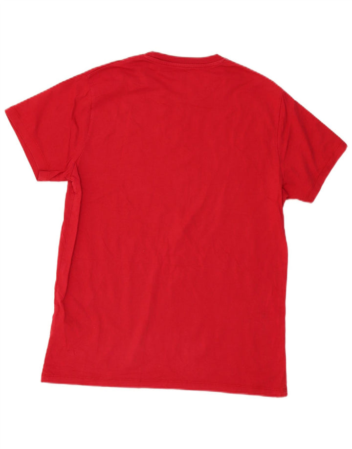 Wrangler Camiseta gráfica de ajuste regular para hombre Top grande de algodón rojo