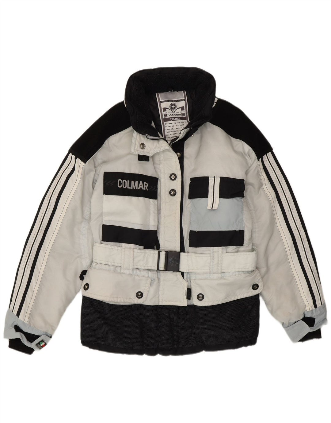 Chaqueta de esquí con capucha Colmar IT 44 Medium White Colourblock Poliamida