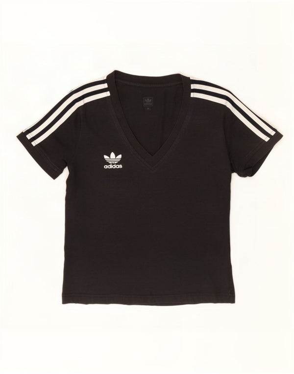 Adidas Camiseta para mujer Top UK 10 Small Black Cotton