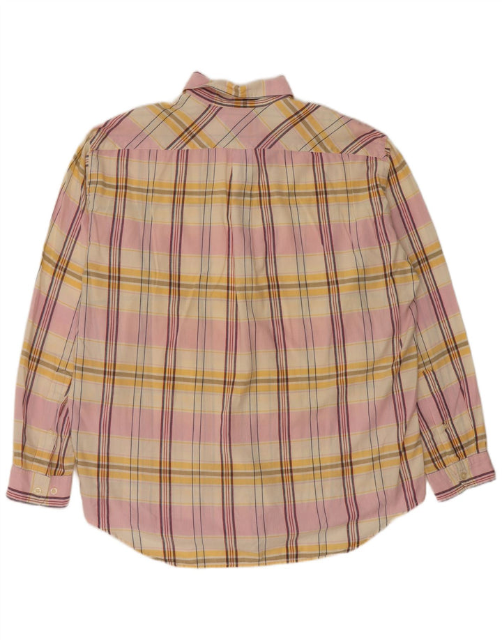 Camisa Marlboro Classics Hombre Grande Algodón Cuadros Multicolores