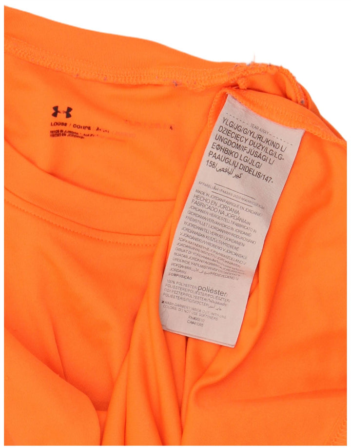 UNDER ARMOUR Camiseta para niño Top 11-12 años Grande Naranja Poliéster