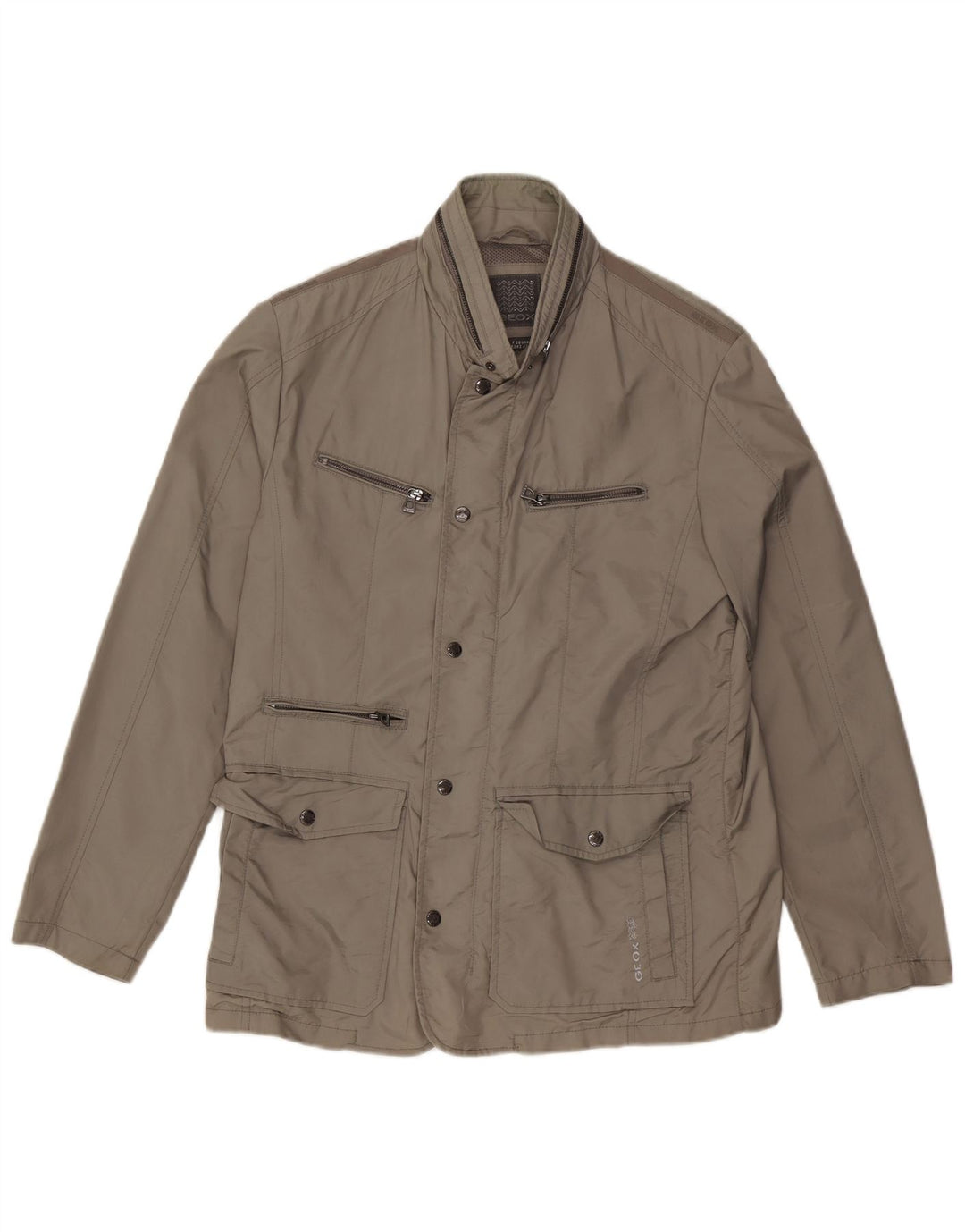 Chaqueta utilitaria con capucha para hombre Geox UK 42 XL Poliamida gris