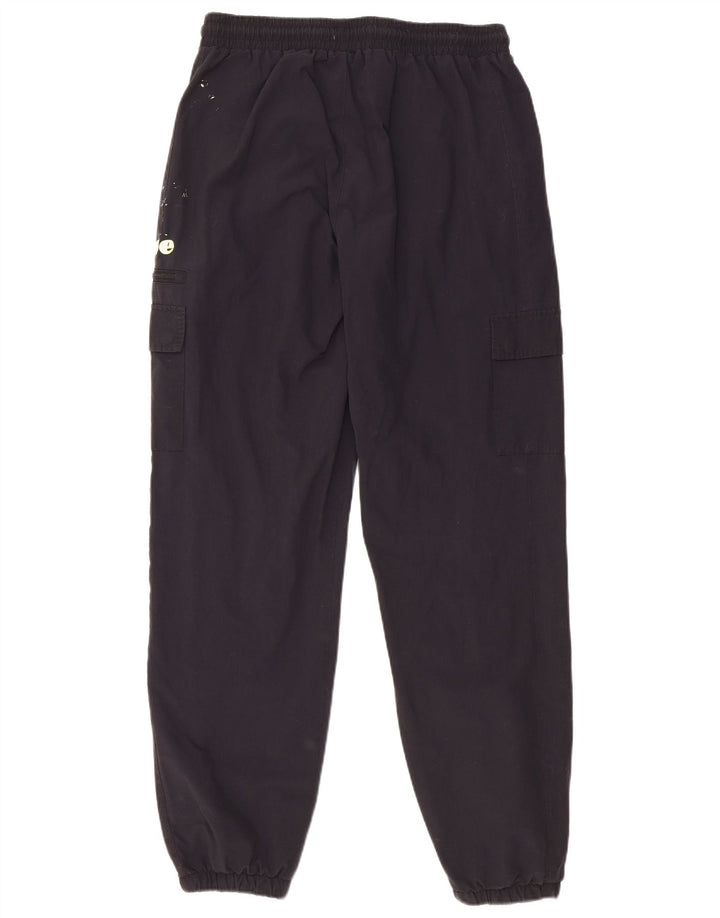 Ellesse Hombre Cargo Chándal Pantalones Joggers Large Nylon Negro