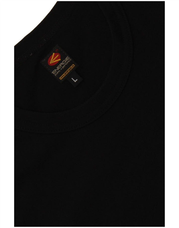 Energie - Camiseta para mujer, talla 40, talla grande, color negro