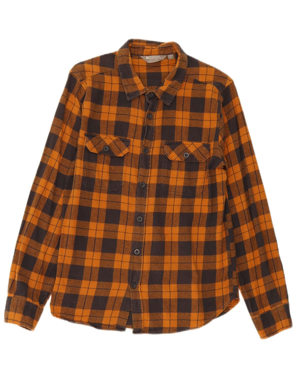 Camisa de franela para hombre de Mountain Warehouse Algodón a cuadros naranja mediano