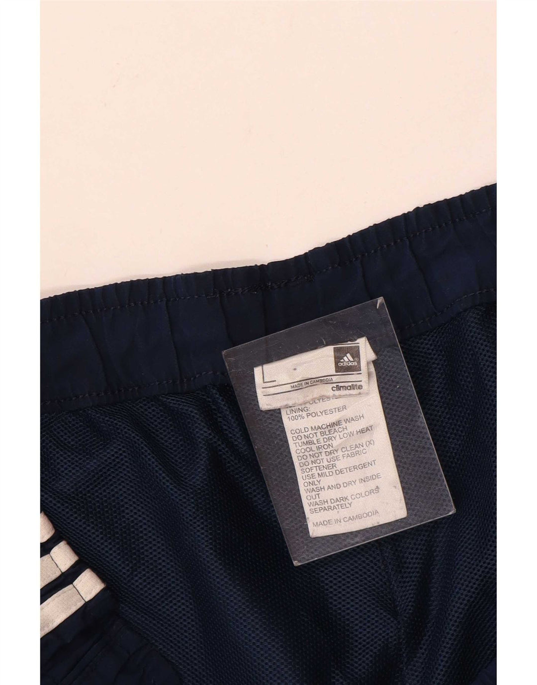 Adidas - Pantalones cortos deportivos para hombre, talla grande, poliéster, color azul marino