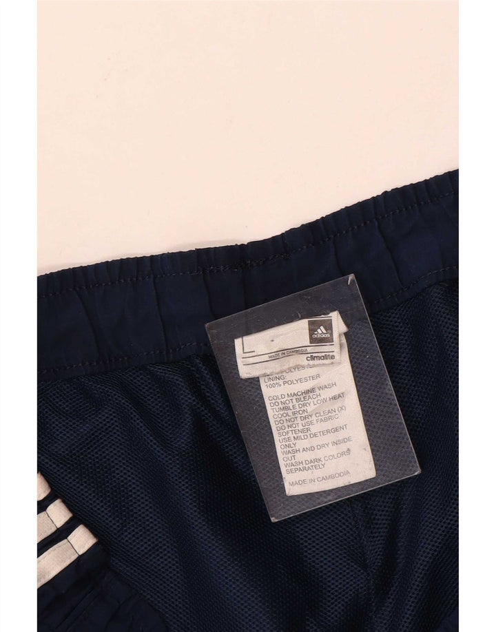 Adidas - Pantalones cortos deportivos para hombre, talla grande, poliéster, color azul marino