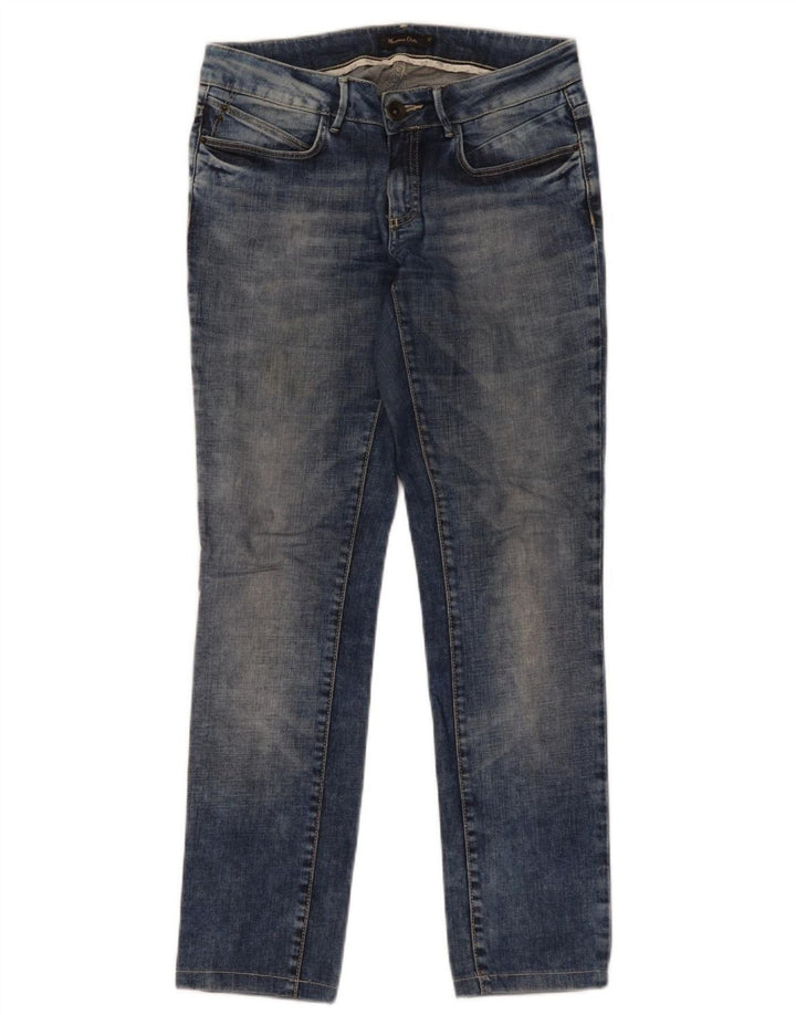 Vaqueros Massimo Dutti Mujer Slim W28 L29 Azul Algodón