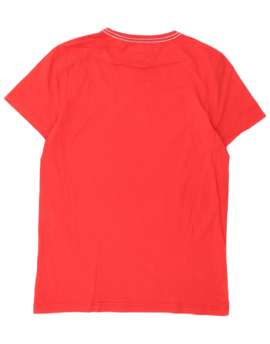 Tommy Hilfiger Camiseta gráfica para hombre Top Medium Red Cotton