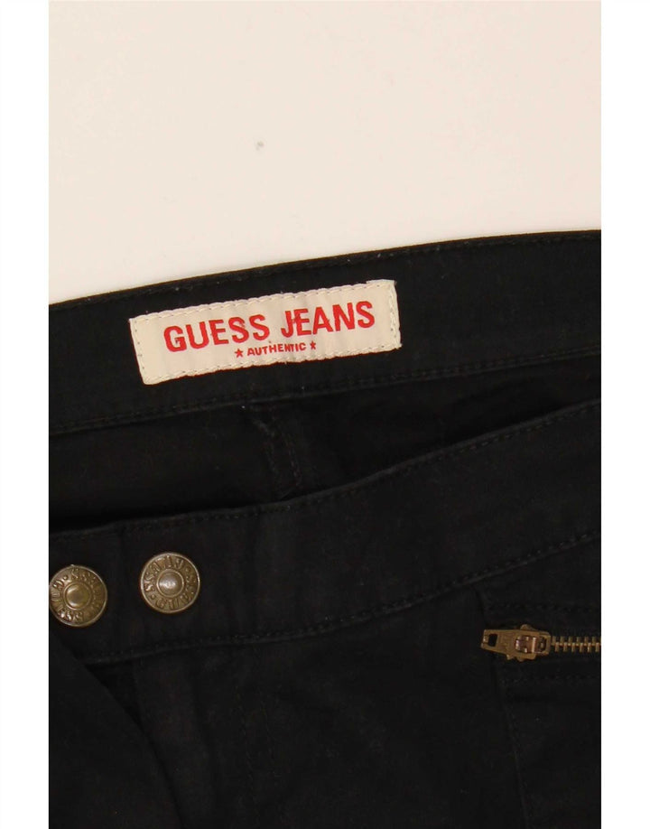 Guess Pantalón Cargo Bootcut Mujer W31 L32 Algodón Negro