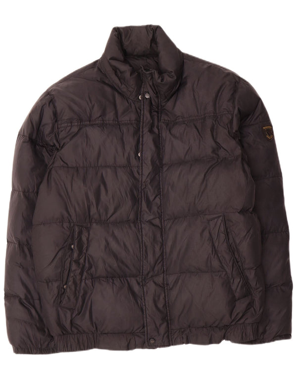 Diadora Chaqueta acolchada para hombre UK 40 Large Nylon negro