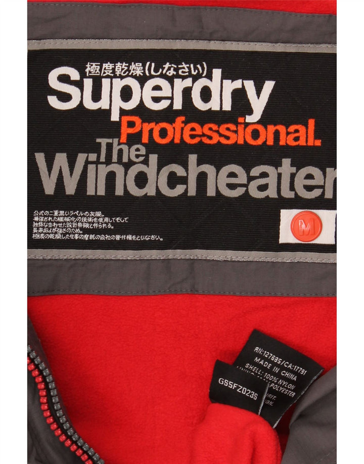 Superdry Chaqueta Cortavientos con Capucha The Windcheater para Mujer UK 44 Gris Medio