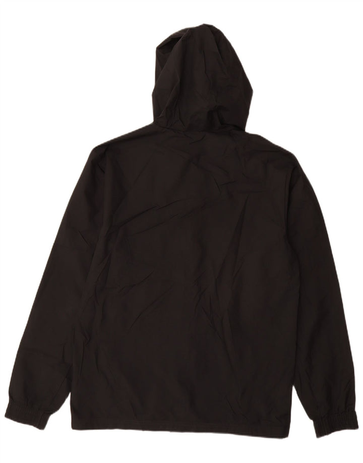Adidas Chaqueta impermeable con capucha para hombre UK 36 Small Poliéster negro