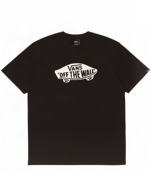 Vans Camiseta ajustada con gráfico para hombre, talla 2XL, algodón negro