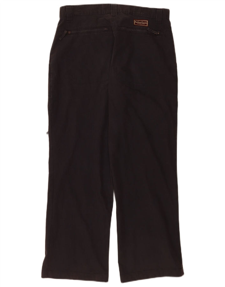 Marlboro Classics Pantalones cargo rectos para hombre W32 L28 Algodón negro
