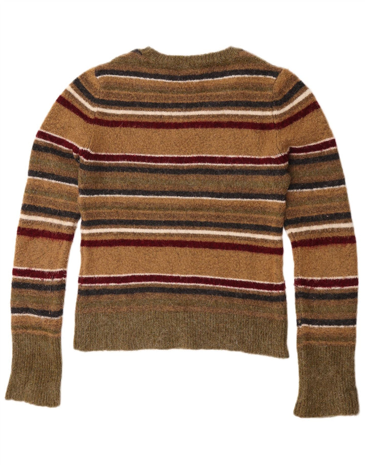 Zara - Jersey de cuello redondo para mujer, talla 40, talla mediana, multicolor, a rayas