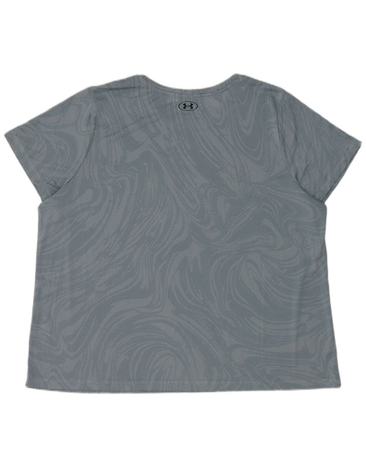 Camiseta Under Armour Mujer Top 2XL Poliéster Geométrico Azul