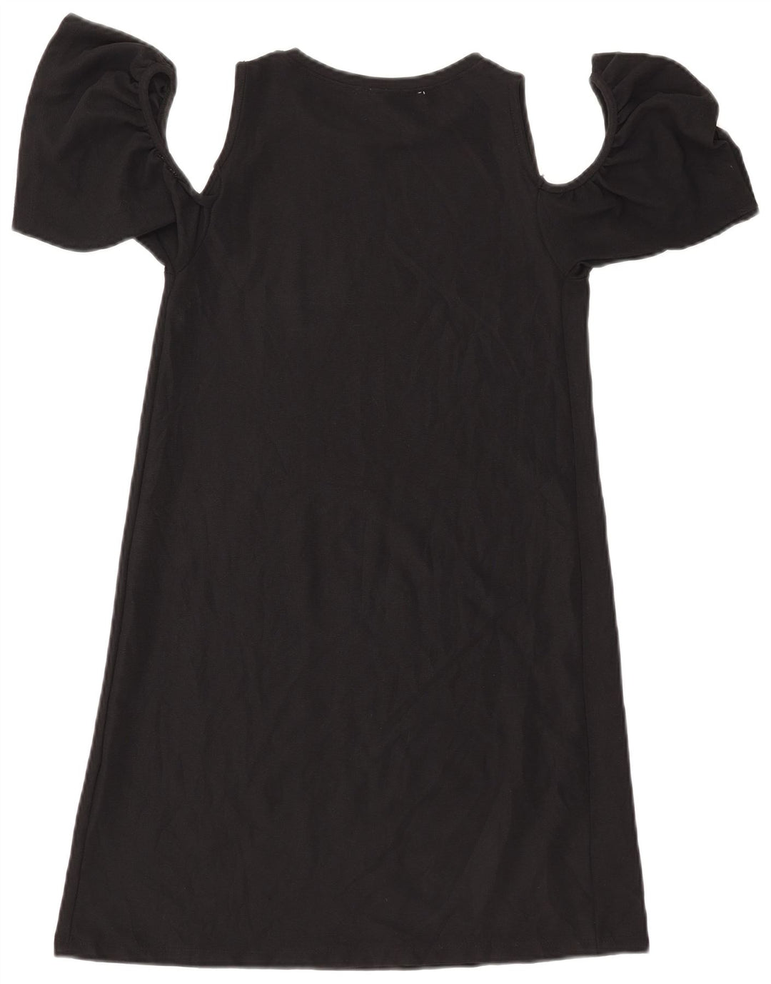 ZARA Vestido Trafaluc con Hombros Descubiertos para Mujer UK 8 Small Negro