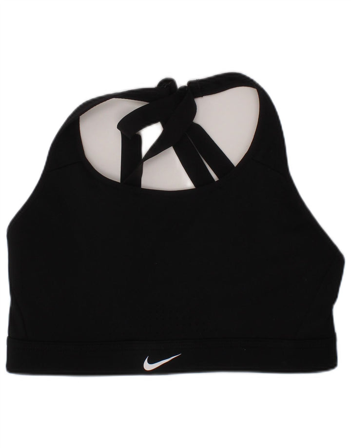 NIKE Womens Sport Bra Vest Top Small Black