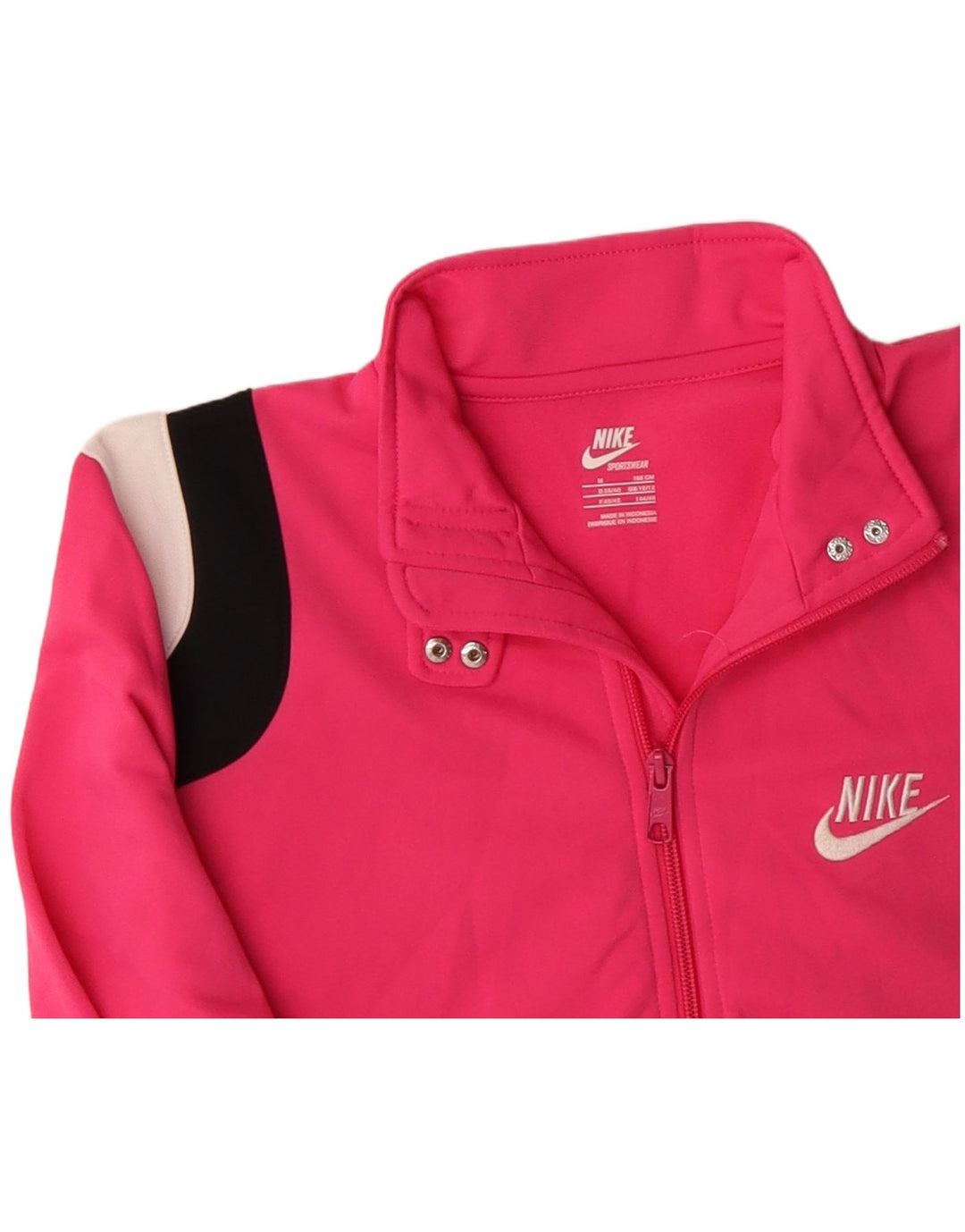 NIKE - Chaqueta de chándal para mujer (talla 40), color rosa medio, poliéster