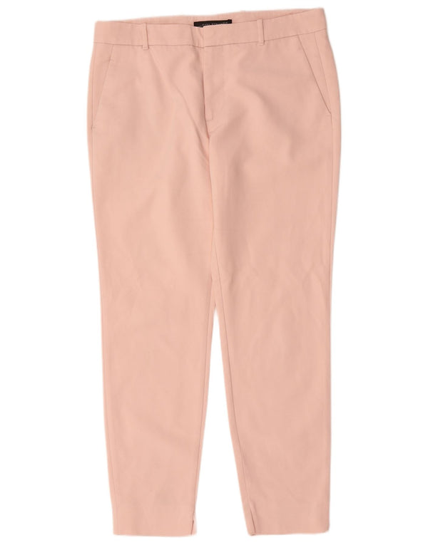 Zara Mujer Pantalón Chino Slim EU 40 Medium W30 L28 Algodón Rosa