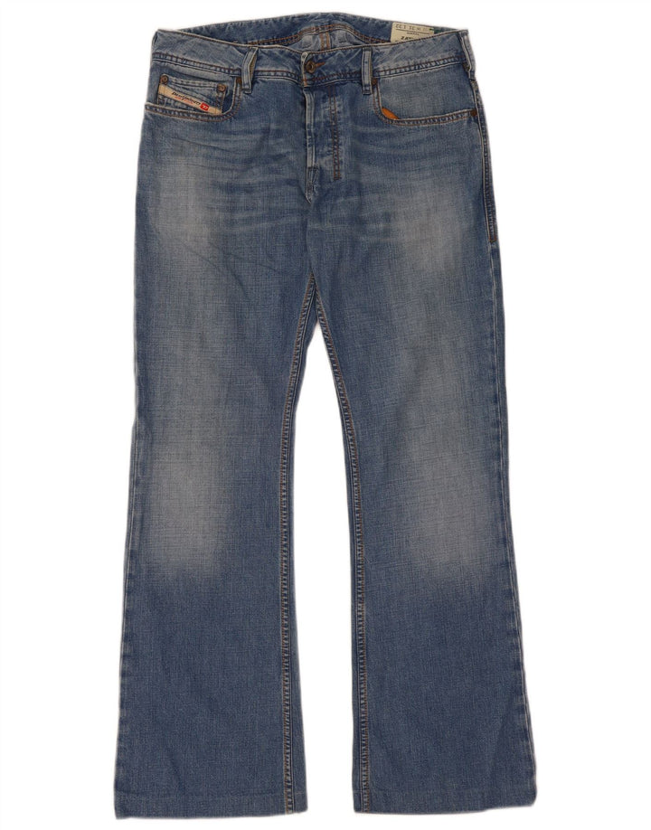 Diesel Hombre Zathan Vaqueros Bootcut W31 L30 Algodón Azul