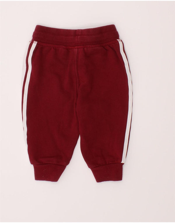 Adidas - Pantalón de chándal gráfico para bebé niña, 3 a 6 meses, algodón burdeos