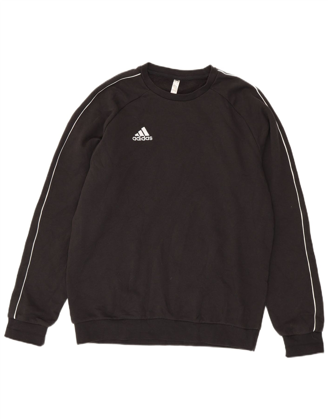 ADIDAS Hombre Sudadera Jumper Grande Algodón Negro