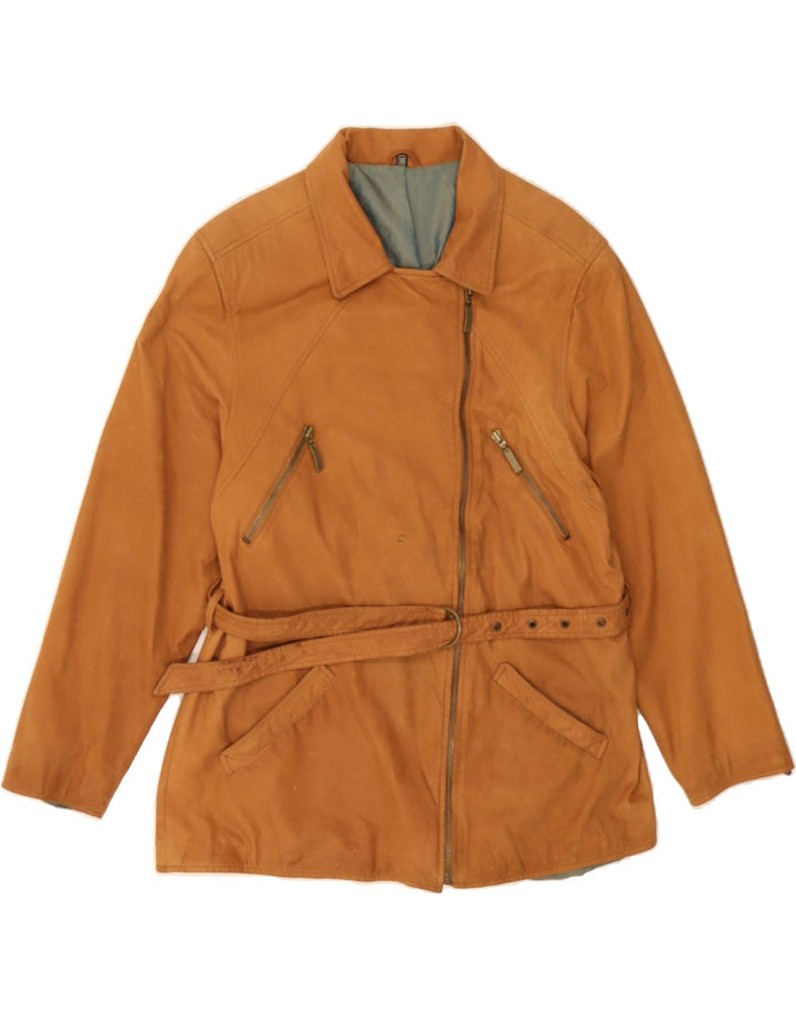 VINTAGE Womens Utility Jacket EU 38 Medium Brown Vintage Vintage and Second-Hand Vintage from Messina Hembry 