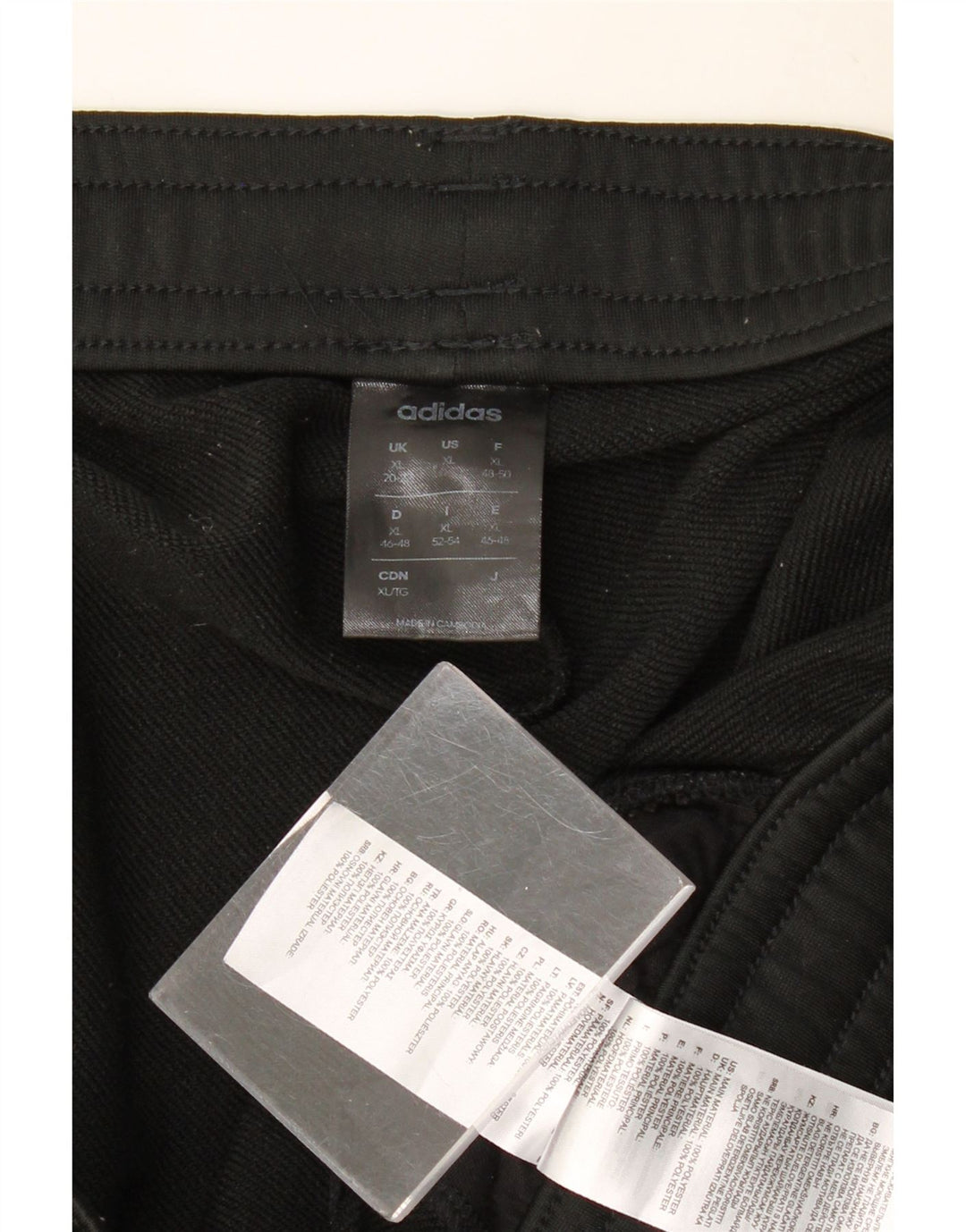 ADIDAS Pantalones de Chándal Mujer Joggers ES 20/22 XL Negro Poliéster