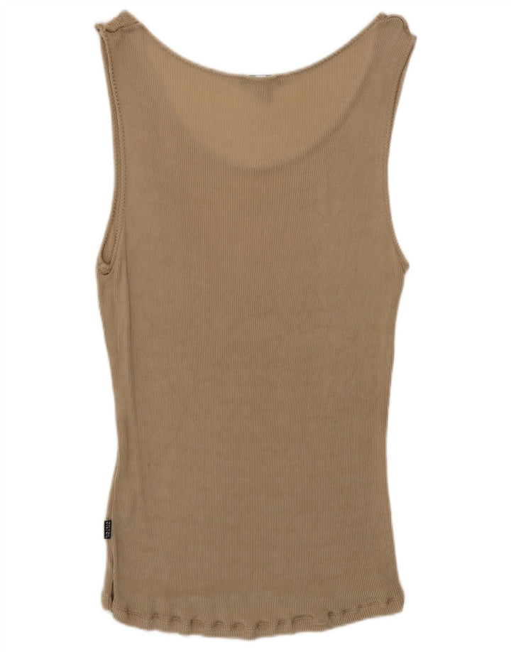 Krizia Camiseta sin mangas para mujer UK 20 2XL Beige