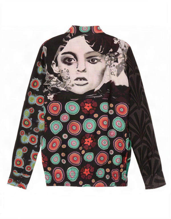 Blusa Desigual Mujer con Estampado Abstracto UK 40 XL Multicolor