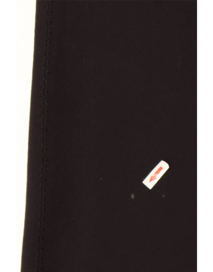 Marks & Spencer Falda larga para mujer UK 10 Small W26 Poliéster negro
