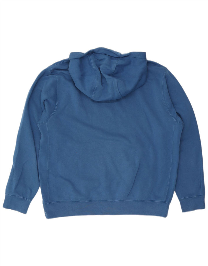 Nike Jersey con capucha para hombre, talla grande, algodón azul