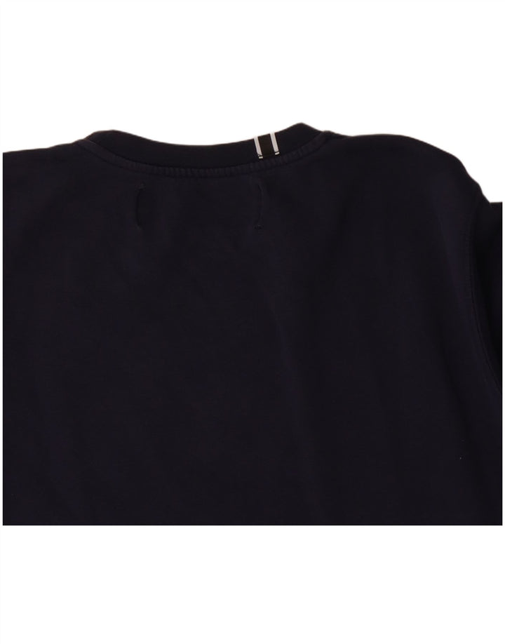 Replay Sudadera Gráfica para Hombre Jersey De Algodón Azul Marino Mediano