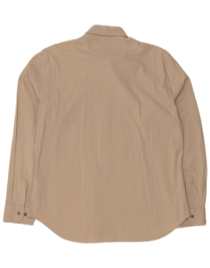 Camisa HUGO BOSS Hombre Grande Beige Algodón