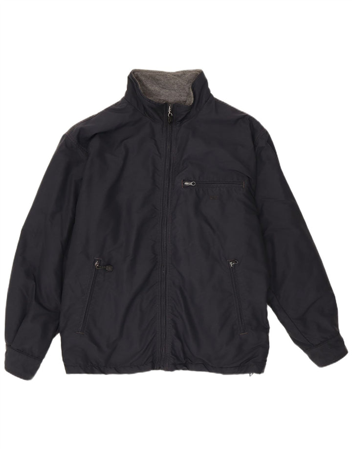 Think Pink Chaqueta cortavientos bomber para hombre UK 42 XL Azul marino