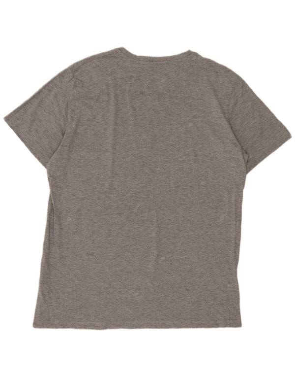 Jack & Jones Hombre Camiseta Gráfica Top XL Algodón Moteado Gris