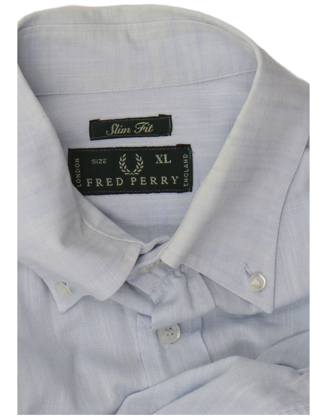 Camisa Fred Perry Hombre Slim Fit XL Azul