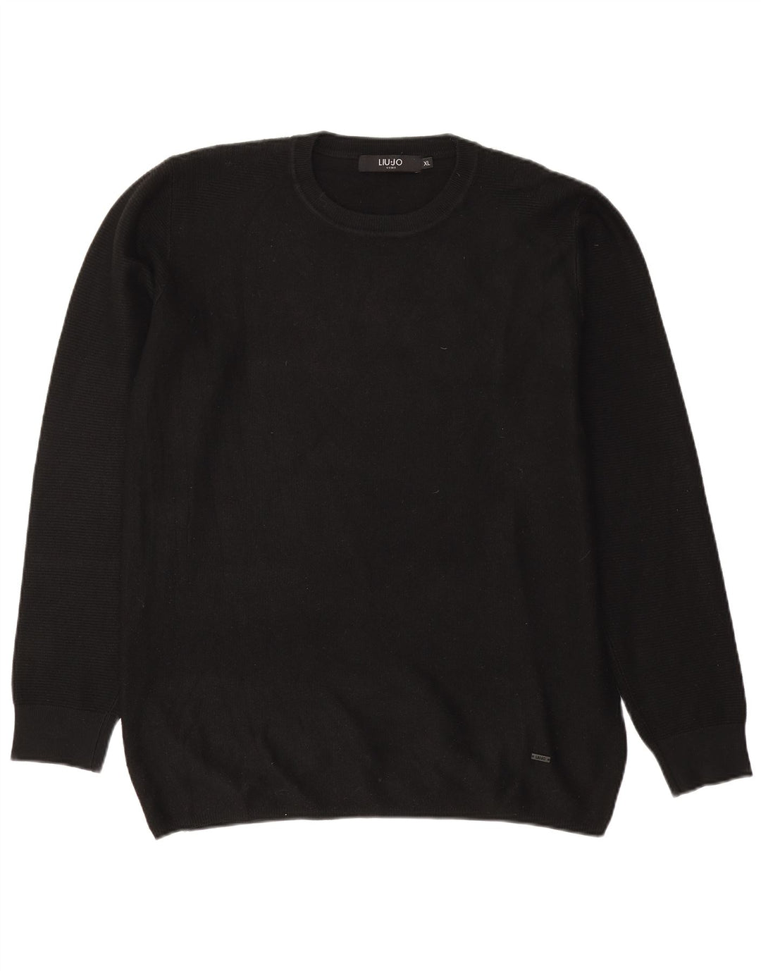 Liu Jo Jersey De Cuello Redondo Hombre XL Viscosa Negra